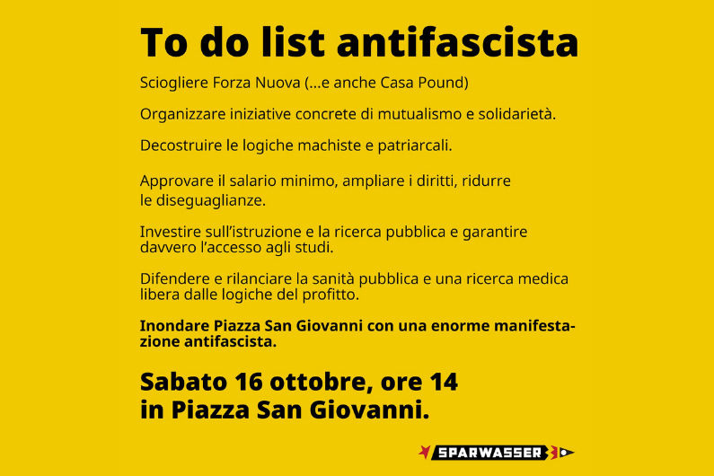 lista di azioni antifasciste